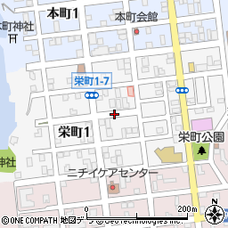 北海道室蘭市栄町周辺の地図