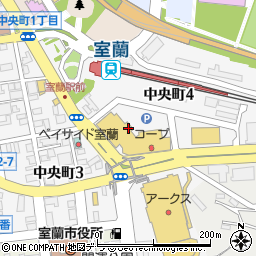 北海道銀行室蘭駅前支店 ＡＴＭ周辺の地図