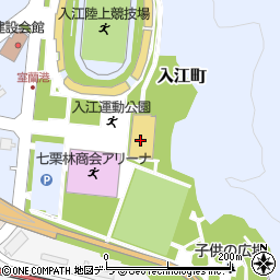 入江運動公園温水プール周辺の地図