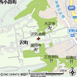 沢町会館周辺の地図