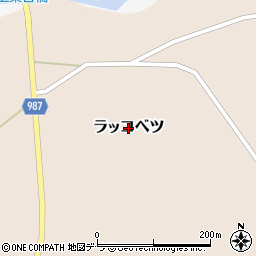 北海道広尾町（広尾郡）ラッコベツ周辺の地図
