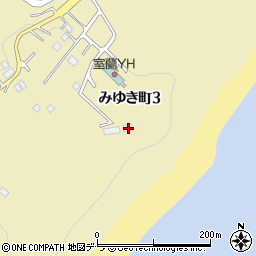 北海道室蘭市みゆき町3丁目12-7周辺の地図