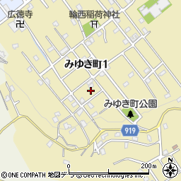 北海道室蘭市みゆき町1丁目10-7周辺の地図