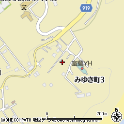 北海道室蘭市みゆき町3丁目11-21周辺の地図