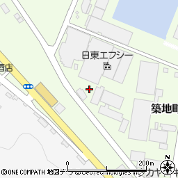北海道室蘭市築地町周辺の地図
