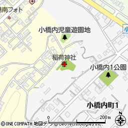 稲荷神社周辺の地図