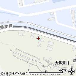 室蘭市消防本部資材庫周辺の地図