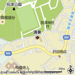 清泉周辺の地図