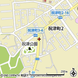 祝津公園入口周辺の地図