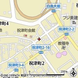北海道室蘭市祝津町周辺の地図