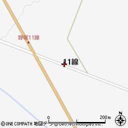 北海道広尾郡広尾町野塚１１線周辺の地図