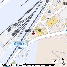 株式会社室蘭花市場周辺の地図