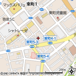 北海道室蘭市東町1丁目17周辺の地図