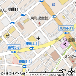 北海道室蘭市東町1丁目18周辺の地図