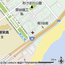 株式会社三田商店室蘭営業所周辺の地図
