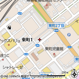 北海道室蘭市東町1丁目26周辺の地図