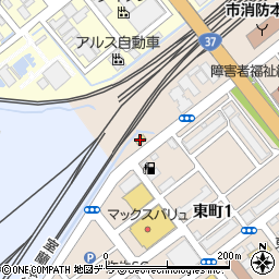 ファミリーマート室蘭東町店周辺の地図