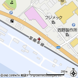 クリーニングもも　室蘭中島本町店周辺の地図