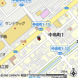出光リテール販売株式会社北海道カンパニー中島中央ＳＳ周辺の地図