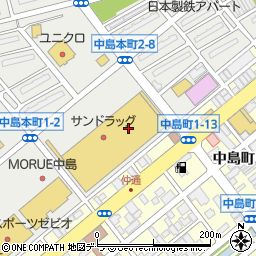 柳月　室蘭モルエ店周辺の地図