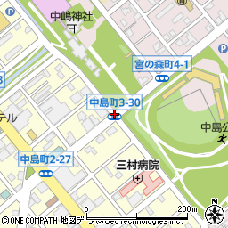 中島町３‐３０周辺の地図