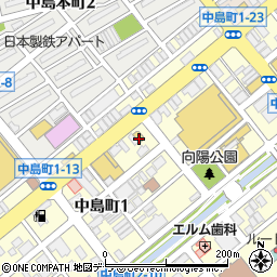 ファミリーマート室蘭中島店周辺の地図