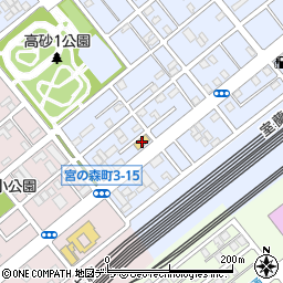 セイコーマート室蘭高砂店周辺の地図