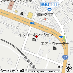 株式会社ニヤクコーポレーション　札幌支店室蘭事業所周辺の地図