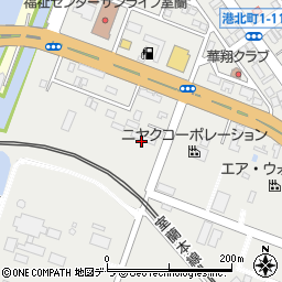 北海産業株式会社　室蘭営業所周辺の地図