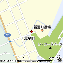 新冠町役場　総務課総務グループ周辺の地図
