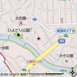 北海道登別市美園町周辺の地図