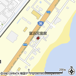 登別市役所　富浜児童館周辺の地図