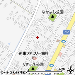 北海道登別市新生町周辺の地図