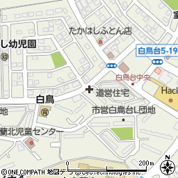 北海道室蘭市白鳥台周辺の地図