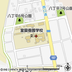北海道室蘭養護学校周辺の地図