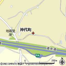 北海道室蘭市神代町周辺の地図
