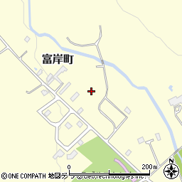 北海道登別市富岸町周辺の地図
