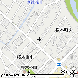 北海道登別市桜木町周辺の地図