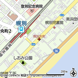 幌別本町周辺の地図