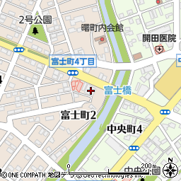 北海道登別市富士町2丁目11周辺の地図
