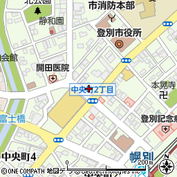 北海道銀行登別支店 ＡＴＭ周辺の地図