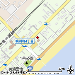 幌別鉄南郵便局周辺の地図