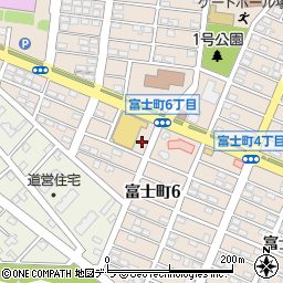 ホームストア幌別店駐車場周辺の地図