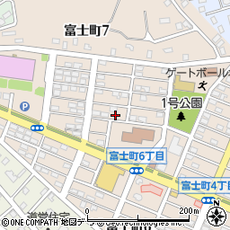 北海道登別市富士町7丁目14周辺の地図