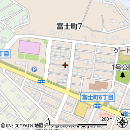 北海道登別市富士町7丁目周辺の地図