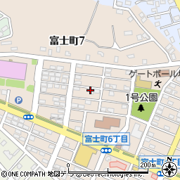 北海道登別市富士町7丁目17周辺の地図