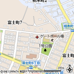 北海道登別市富士町7丁目4周辺の地図