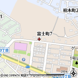 北海道登別市富士町7丁目44周辺の地図