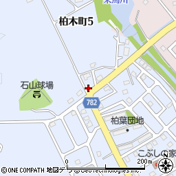 北海道登別市柏木町周辺の地図