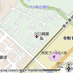 川口興業株式会社　本社・工場周辺の地図